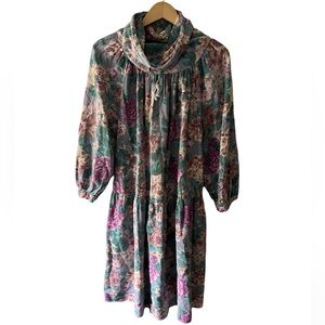 Adini Vintage Cotton Midi Dress Size Medium